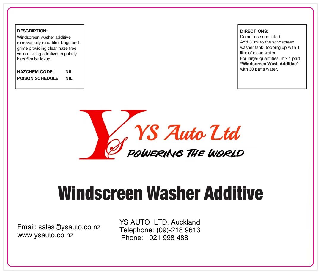 Windscreen Washer Additive